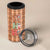 Panda Christmas 4 in 1 Can Cooler Tumbler Ho Ho Ho Caramel Pattern - Wonder Print Shop