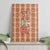 Panda Christmas Canvas Wall Art Ho Ho Ho Caramel Pattern - Wonder Print Shop