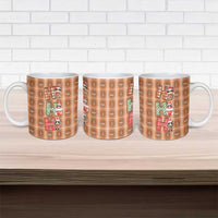 Panda Christmas Ceramic Mug Ho Ho Ho Caramel Pattern - Wonder Print Shop