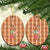 Panda Christmas Ceramic Ornament Ho Ho Ho Caramel Pattern - Wonder Print Shop