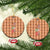 Panda Christmas Ceramic Ornament Ho Ho Ho Caramel Pattern - Wonder Print Shop