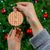 Panda Christmas Ceramic Ornament Ho Ho Ho Caramel Pattern - Wonder Print Shop