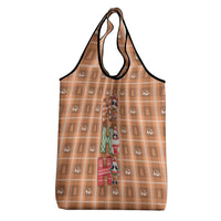 Panda Christmas Grocery Bag Ho Ho Ho Caramel Pattern - Wonder Print Shop