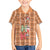 Panda Christmas Kid Hawaiian Shirt Ho Ho Ho Caramel Pattern - Wonder Print Shop