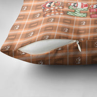 Panda Christmas Pillow Cover Ho Ho Ho Caramel Pattern - Wonder Print Shop