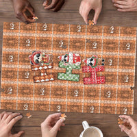 Panda Christmas Puzzle Ho Ho Ho Caramel Pattern - Wonder Print Shop