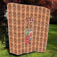 Panda Christmas Quilt Ho Ho Ho Caramel Pattern - Wonder Print Shop