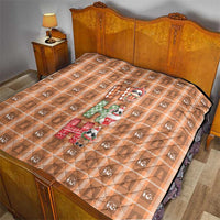 Panda Christmas Quilt Ho Ho Ho Caramel Pattern - Wonder Print Shop