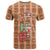 Panda Christmas T Shirt Ho Ho Ho Caramel Pattern - Wonder Print Shop