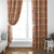 Panda Christmas Window Curtain Ho Ho Ho Caramel Pattern - Wonder Print Shop