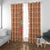 Panda Christmas Window Curtain Ho Ho Ho Caramel Pattern - Wonder Print Shop