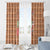 Panda Christmas Window Curtain Ho Ho Ho Caramel Pattern - Wonder Print Shop