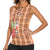 Panda Christmas Women Sleeveless Polo Shirt Ho Ho Ho Caramel Pattern - Wonder Print Shop