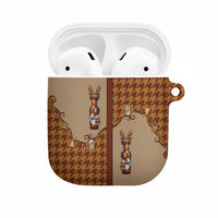 Western Yoke AirPods Case Rein Beer Christmas Houndstooth Patterns - Wonder Print Shop