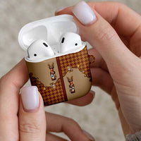Western Yoke AirPods Case Rein Beer Christmas Houndstooth Patterns - Wonder Print Shop