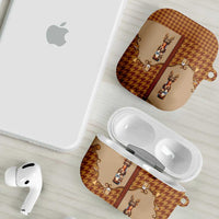 Western Yoke AirPods Case Rein Beer Christmas Houndstooth Patterns - Wonder Print Shop