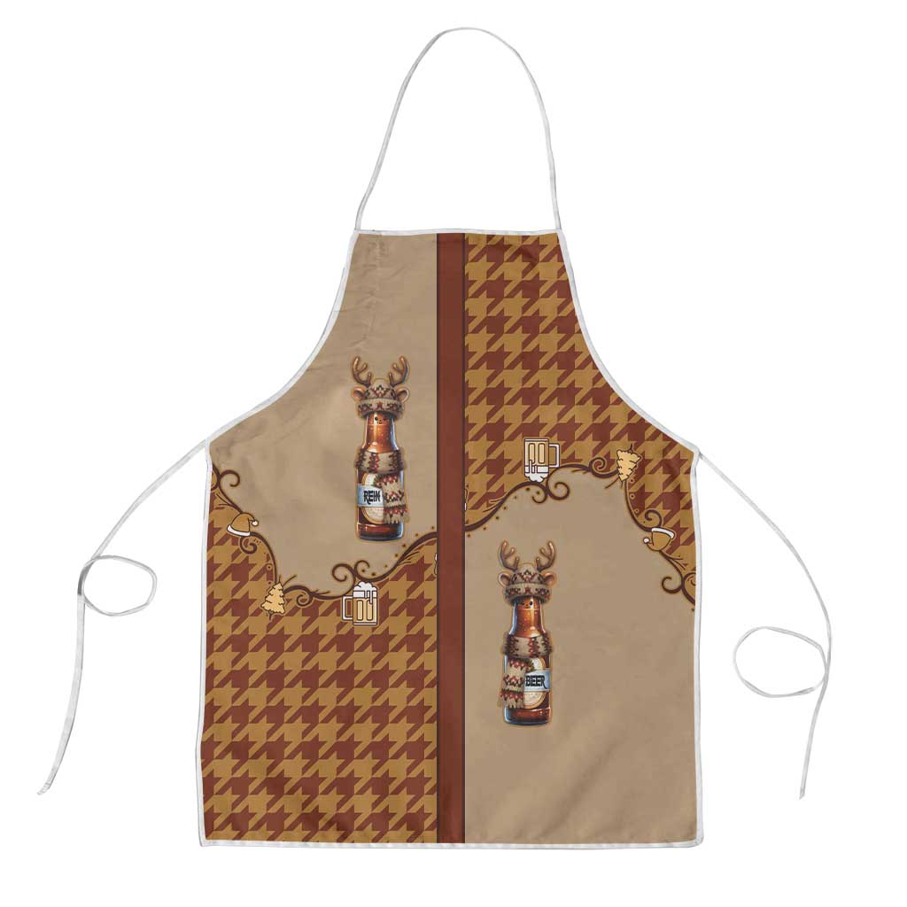 Western Yoke Apron Rein Beer Christmas Houndstooth Patterns - Wonder Print Shop