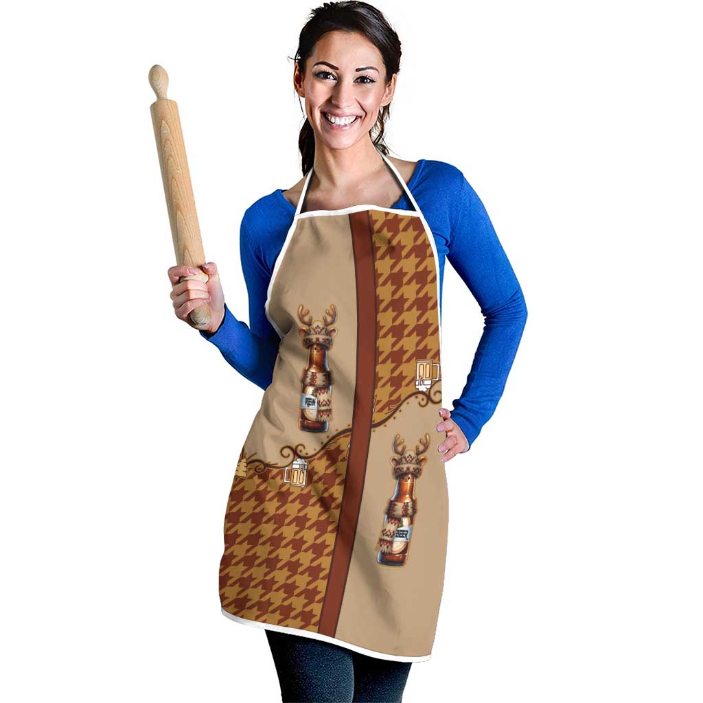Western Yoke Apron Rein Beer Christmas Houndstooth Patterns - Wonder Print Shop