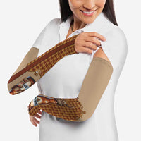 Western Yoke Arm Sleeves Rein Beer Christmas Houndstooth Patterns - Wonder Print Shop