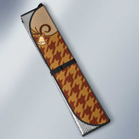 Western Yoke Auto Sun Shade Rein Beer Christmas Houndstooth Patterns - Wonder Print Shop