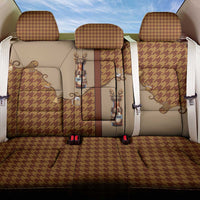 Western Yoke Back Car Seat Cover Rein Beer Christmas Houndstooth Patterns - Wonder Print Shop