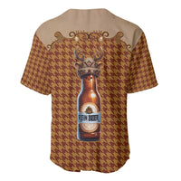 Western Yoke Baseball Jersey Rein Beer Christmas Houndstooth Patterns - Wonder Print Shop