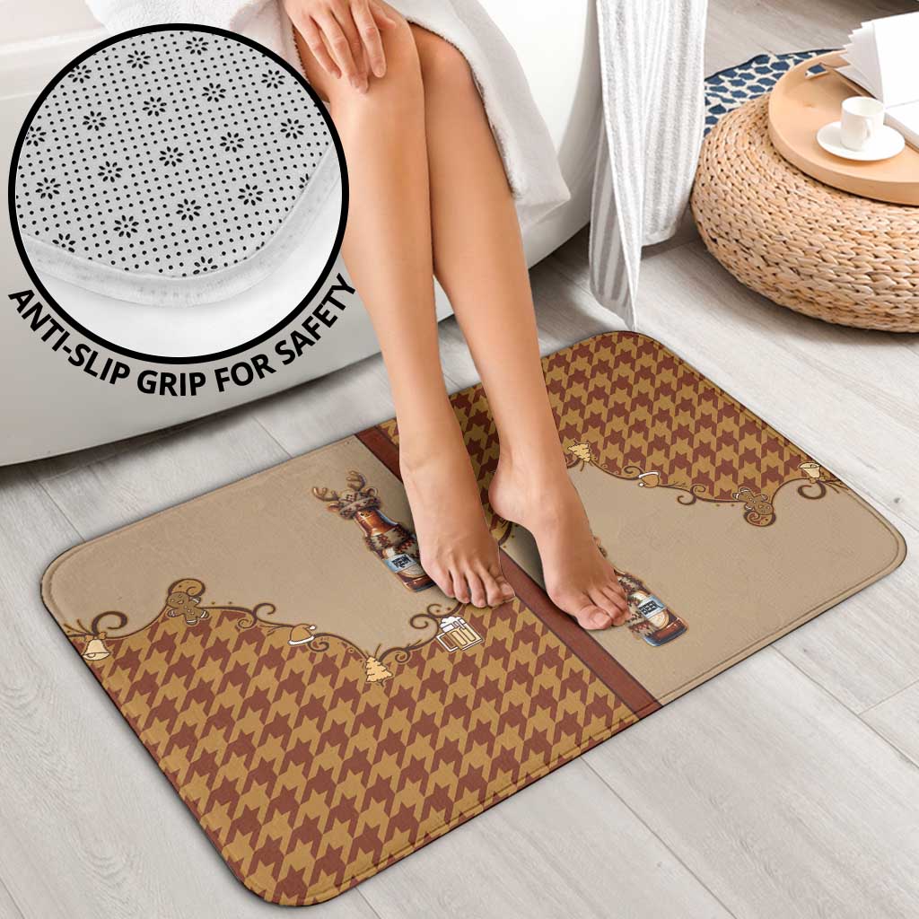 Western Yoke Bathroom Set Rein Beer Christmas Houndstooth Patterns - Wonder Print Shop