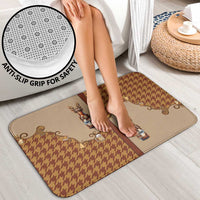 Western Yoke Bathroom Set Rein Beer Christmas Houndstooth Patterns - Wonder Print Shop