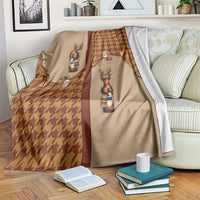 Western Yoke Blanket Rein Beer Christmas Houndstooth Patterns - Wonder Print Shop
