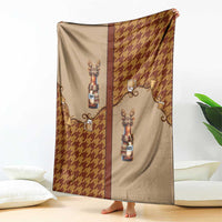 Western Yoke Blanket Rein Beer Christmas Houndstooth Patterns - Wonder Print Shop