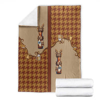 Western Yoke Blanket Rein Beer Christmas Houndstooth Patterns - Wonder Print Shop