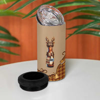 Western Yoke 4 in 1 Can Cooler Tumbler Rein Beer Christmas Houndstooth Patterns - Wonder Print Shop