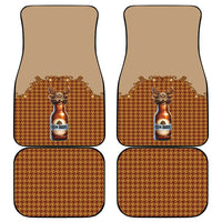 Western Yoke Car Mats Rein Beer Christmas Houndstooth Patterns - Wonder Print Shop
