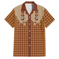 Western Yoke Family Matching Summer Maxi Dress and Hawaiian Shirt Rein Beer Christmas Houndstooth Patterns - Wonder Print Shop