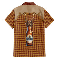 Western Yoke Family Matching Summer Maxi Dress and Hawaiian Shirt Rein Beer Christmas Houndstooth Patterns - Wonder Print Shop