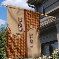 Western Yoke Garden Flag Rein Beer Christmas Houndstooth Patterns - Wonder Print Shop