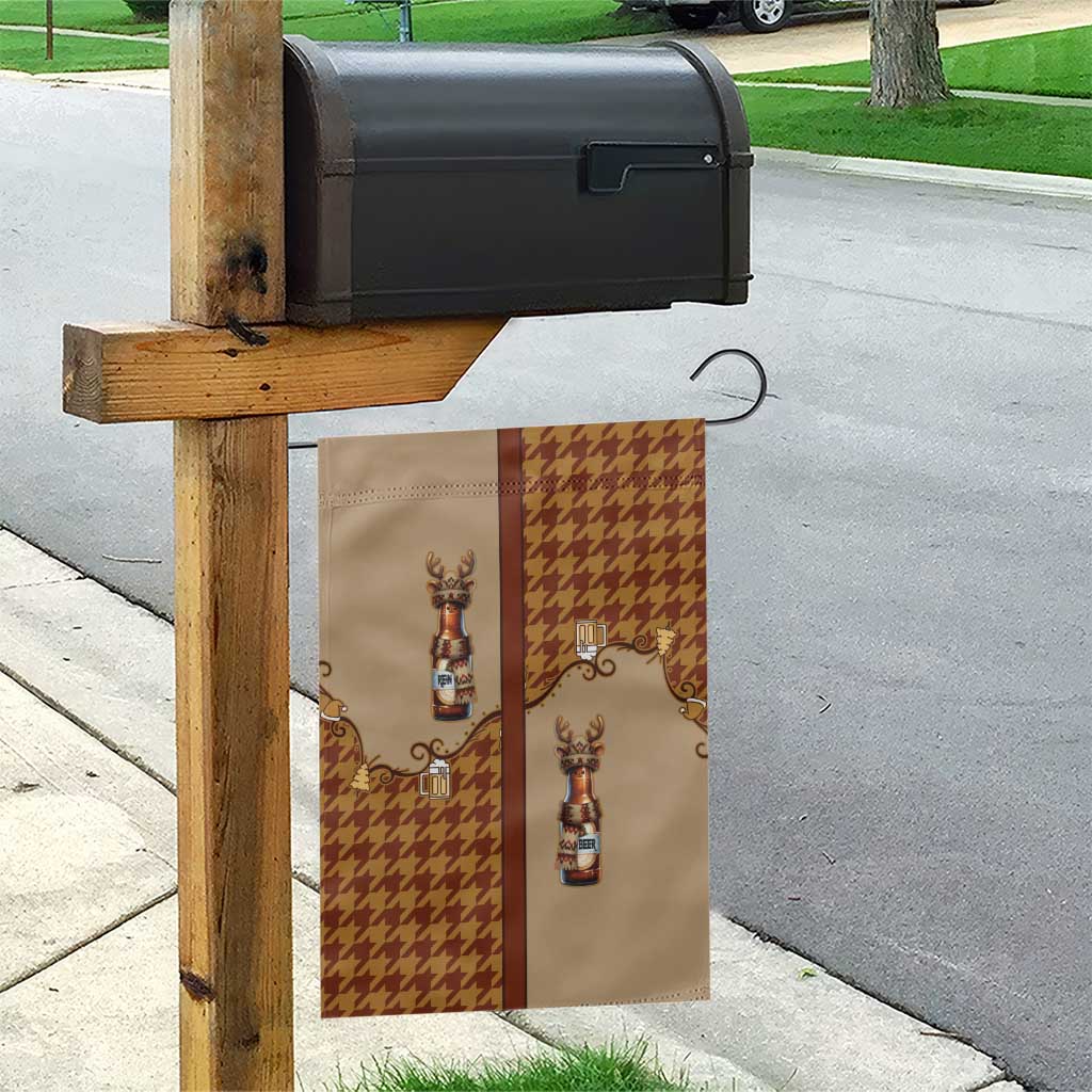 Western Yoke Garden Flag Rein Beer Christmas Houndstooth Patterns - Wonder Print Shop