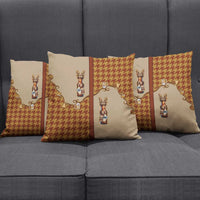 Western Yoke Pillow Cover Rein Beer Christmas Houndstooth Patterns - Wonder Print Shop