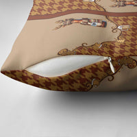 Western Yoke Pillow Cover Rein Beer Christmas Houndstooth Patterns - Wonder Print Shop