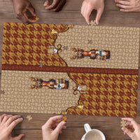 Western Yoke Puzzle Rein Beer Christmas Houndstooth Patterns - Wonder Print Shop