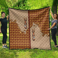 Western Yoke Quilt Rein Beer Christmas Houndstooth Patterns - Wonder Print Shop