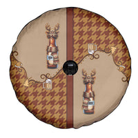 Western Yoke Spare Tire Cover Rein Beer Christmas Houndstooth Patterns - Wonder Print Shop