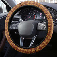Western Yoke Steering Wheel Cover Rein Beer Christmas Houndstooth Patterns - Wonder Print Shop