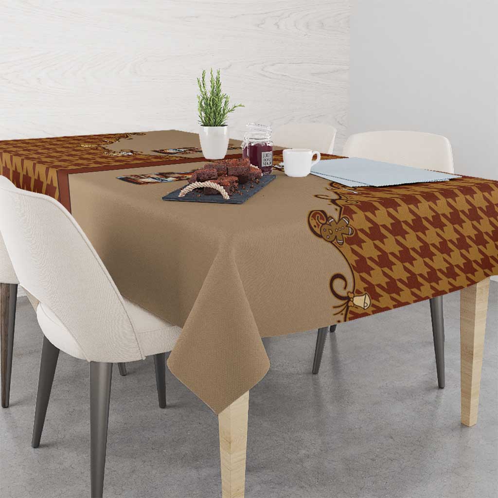 Western Yoke Tablecloth Rein Beer Christmas Houndstooth Patterns - Wonder Print Shop
