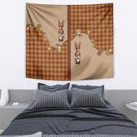 Western Yoke Tapestry Rein Beer Christmas Houndstooth Patterns - Wonder Print Shop