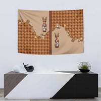 Western Yoke Tapestry Rein Beer Christmas Houndstooth Patterns - Wonder Print Shop