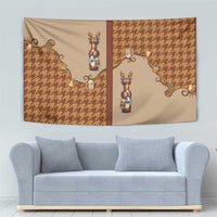 Western Yoke Tapestry Rein Beer Christmas Houndstooth Patterns - Wonder Print Shop