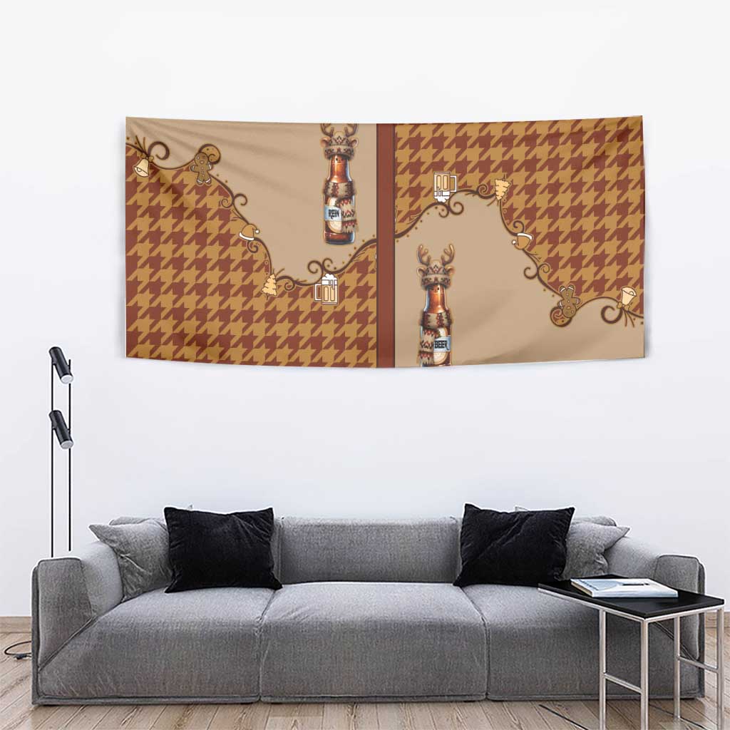 Western Yoke Tapestry Rein Beer Christmas Houndstooth Patterns - Wonder Print Shop