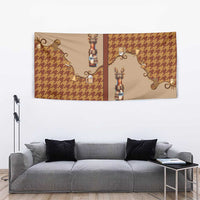 Western Yoke Tapestry Rein Beer Christmas Houndstooth Patterns - Wonder Print Shop