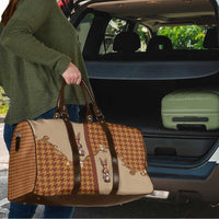 Western Yoke Travel Bag Rein Beer Christmas Houndstooth Patterns - Wonder Print Shop